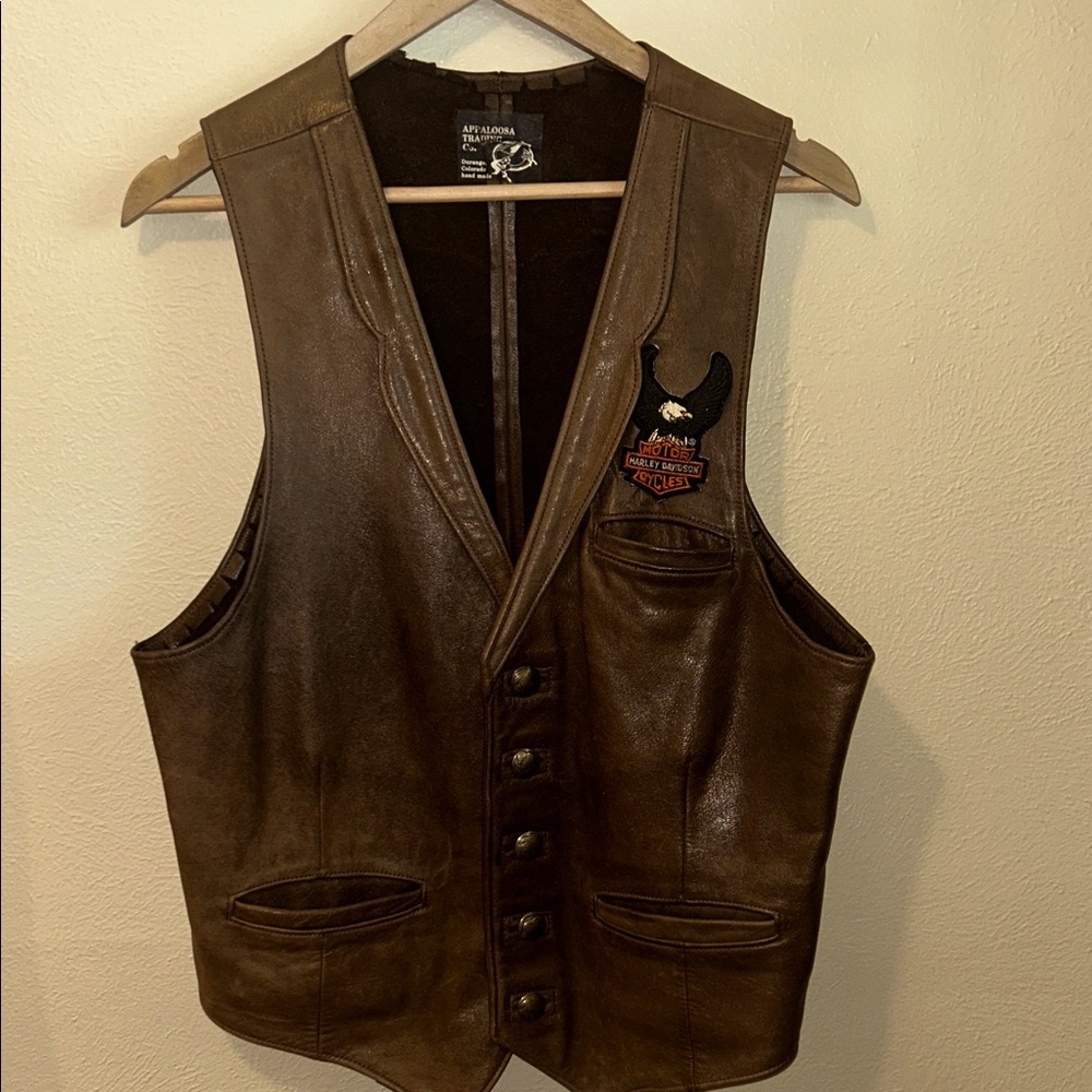 Harley-Davidson Dark Brown Leather Vest